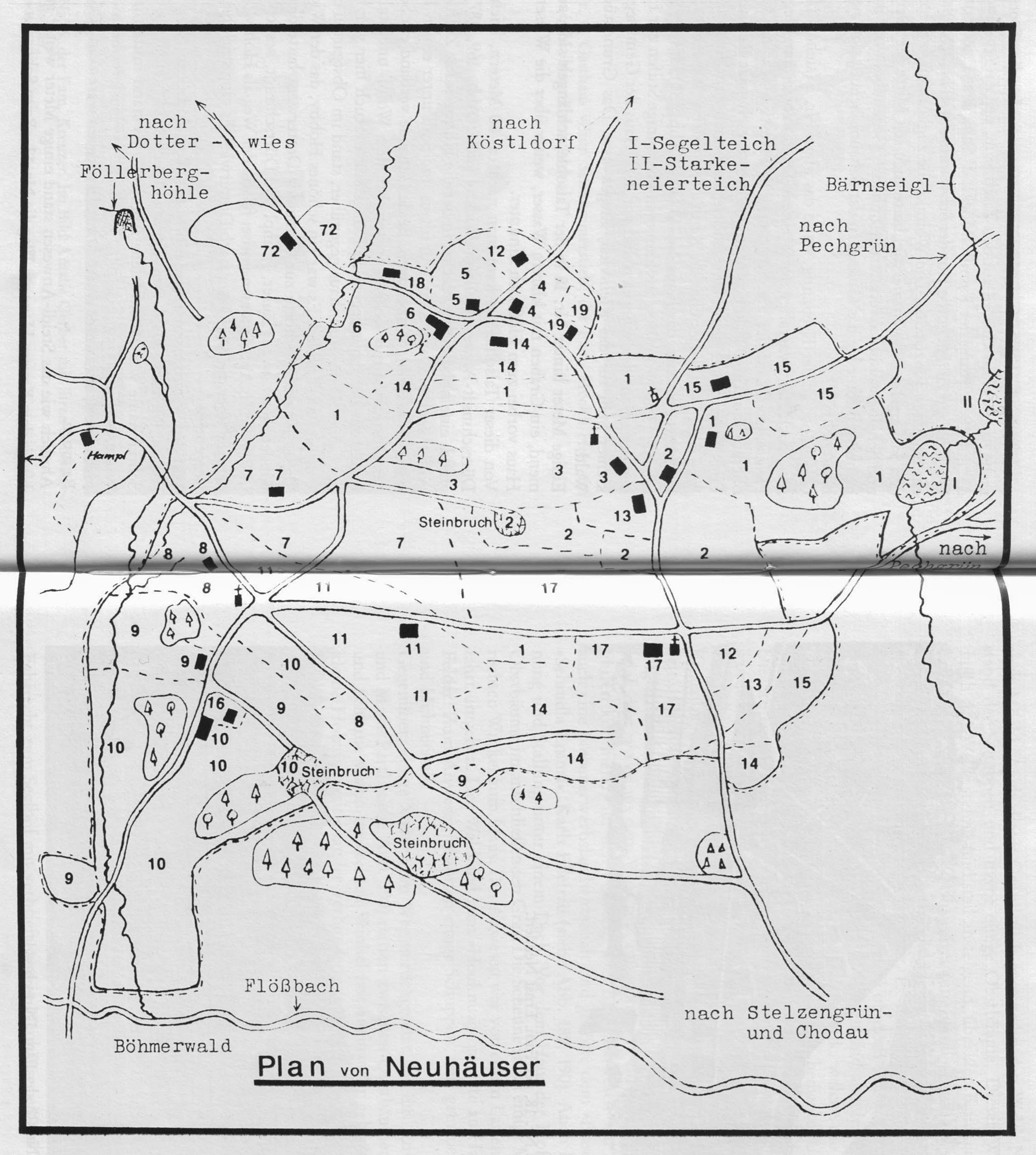 Ortsplan von Neuhäuser