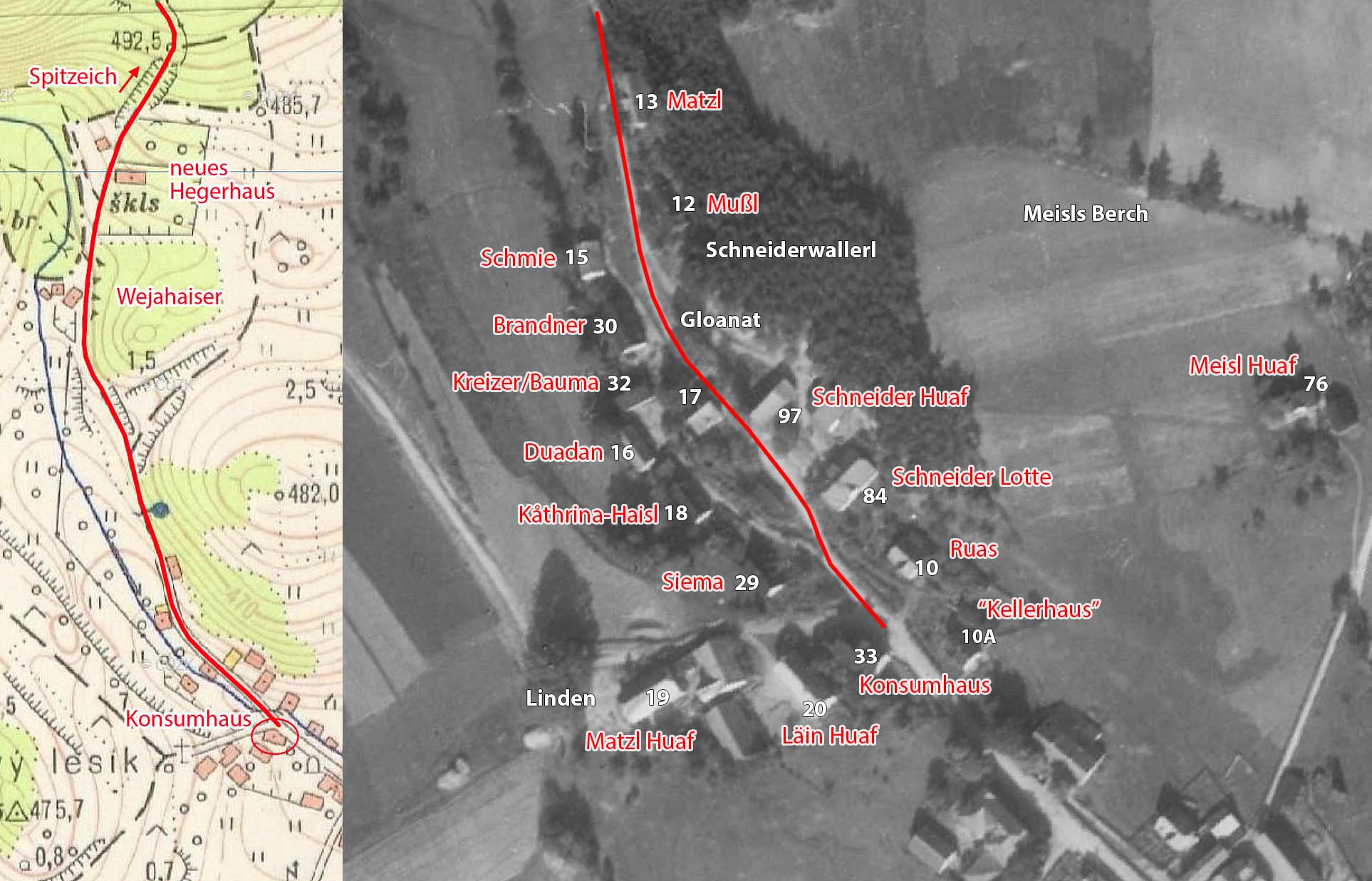 Luftbild Oberes Dorf