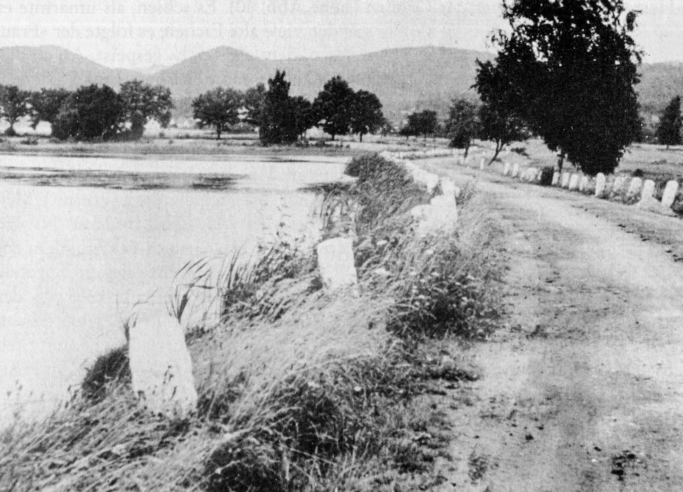 Der Kastenteich bei Pechgrün, historisches Foto