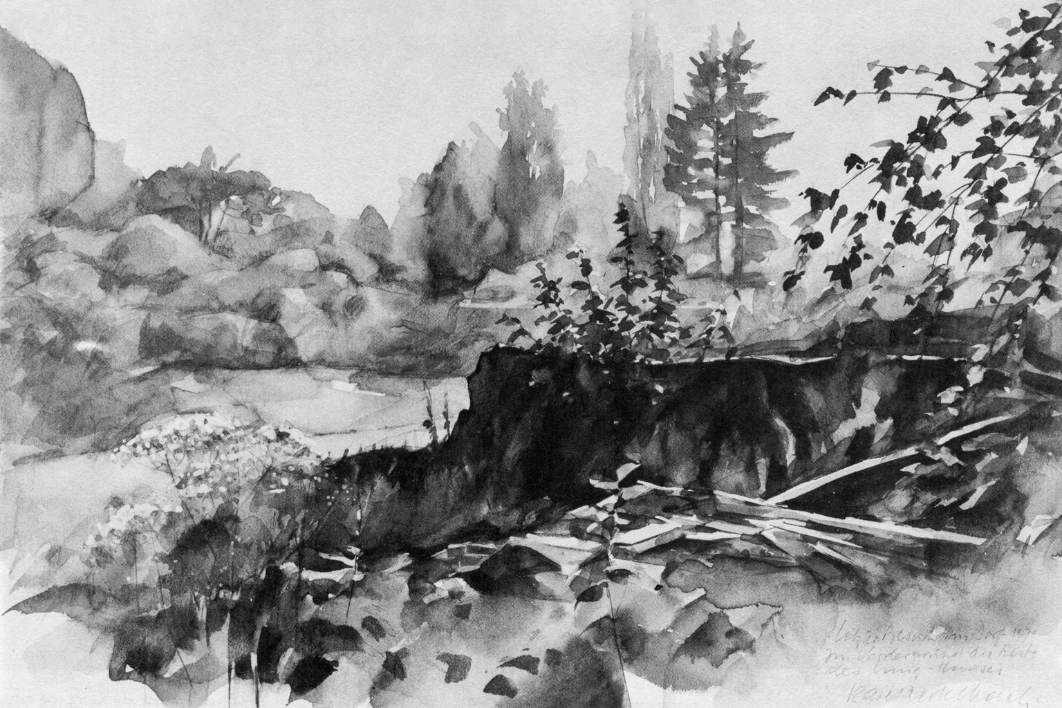 Reste des Lang Hauses Nr 23 (von Karl Redelbach)