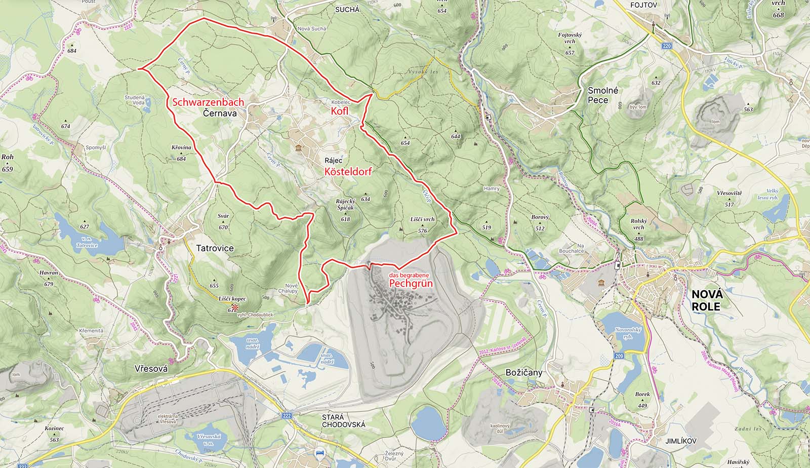 Schwarzenbach - Gemeindegebiet