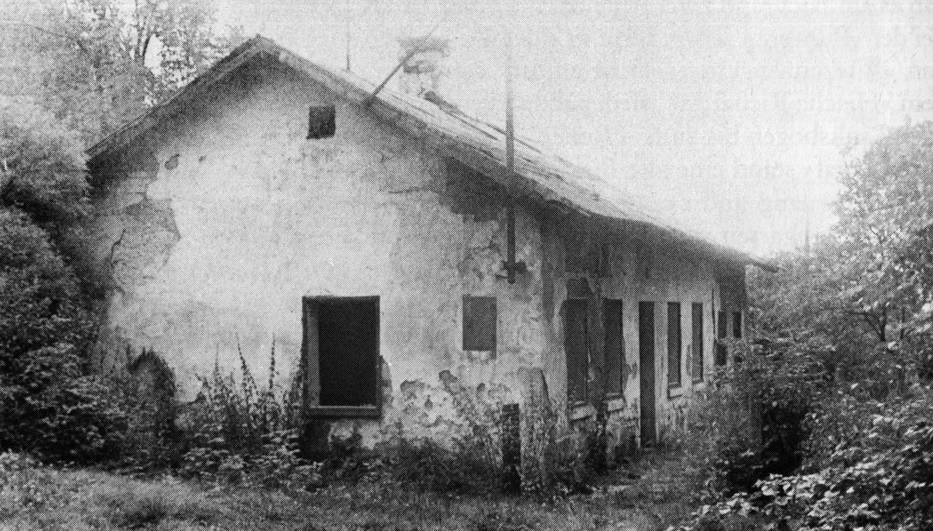 Haus Nr. 64 der Fam. Albin Ristinger (Ruine um 1966)