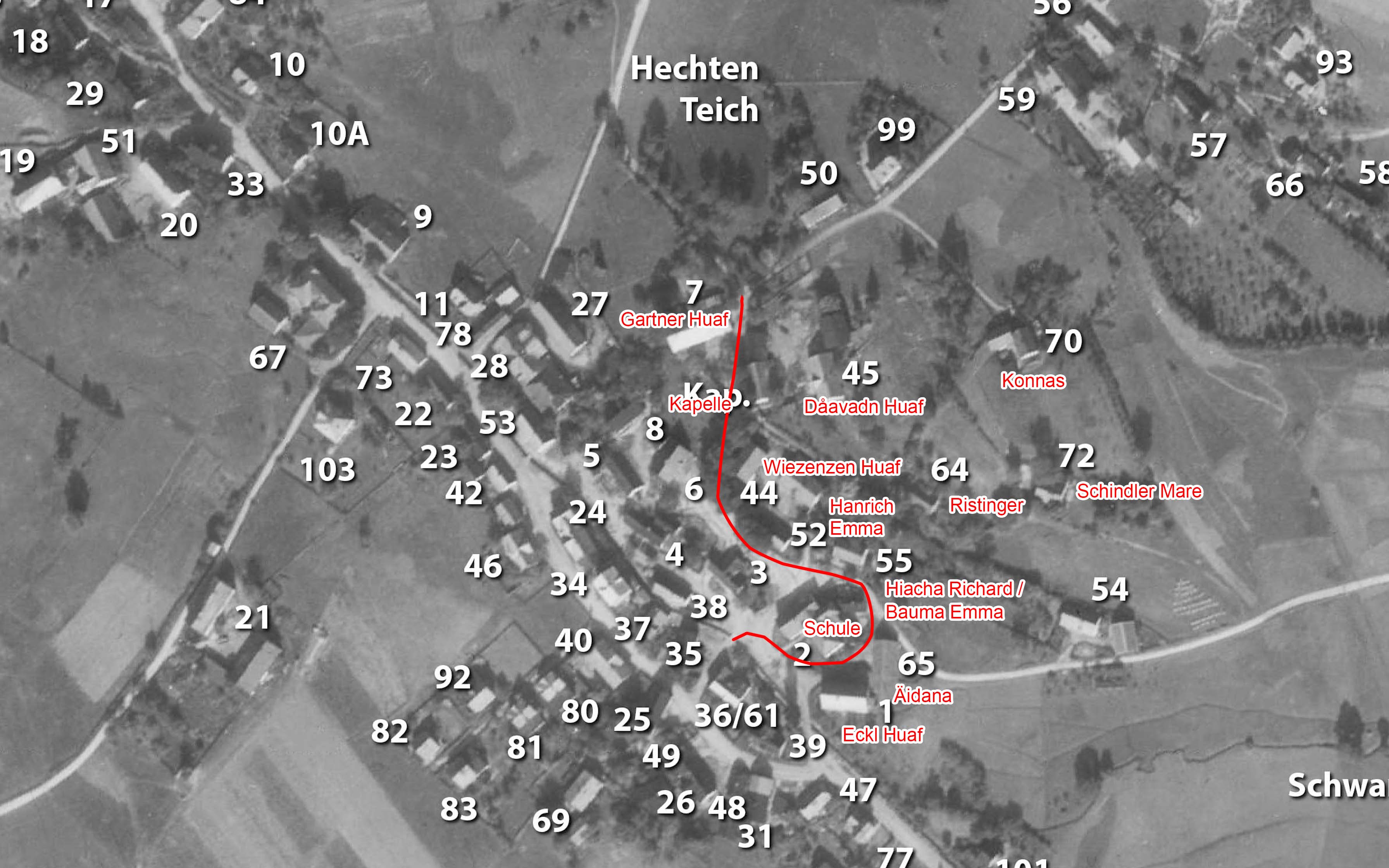 Weg in Richtung Neurohlau - erstes Teilstück