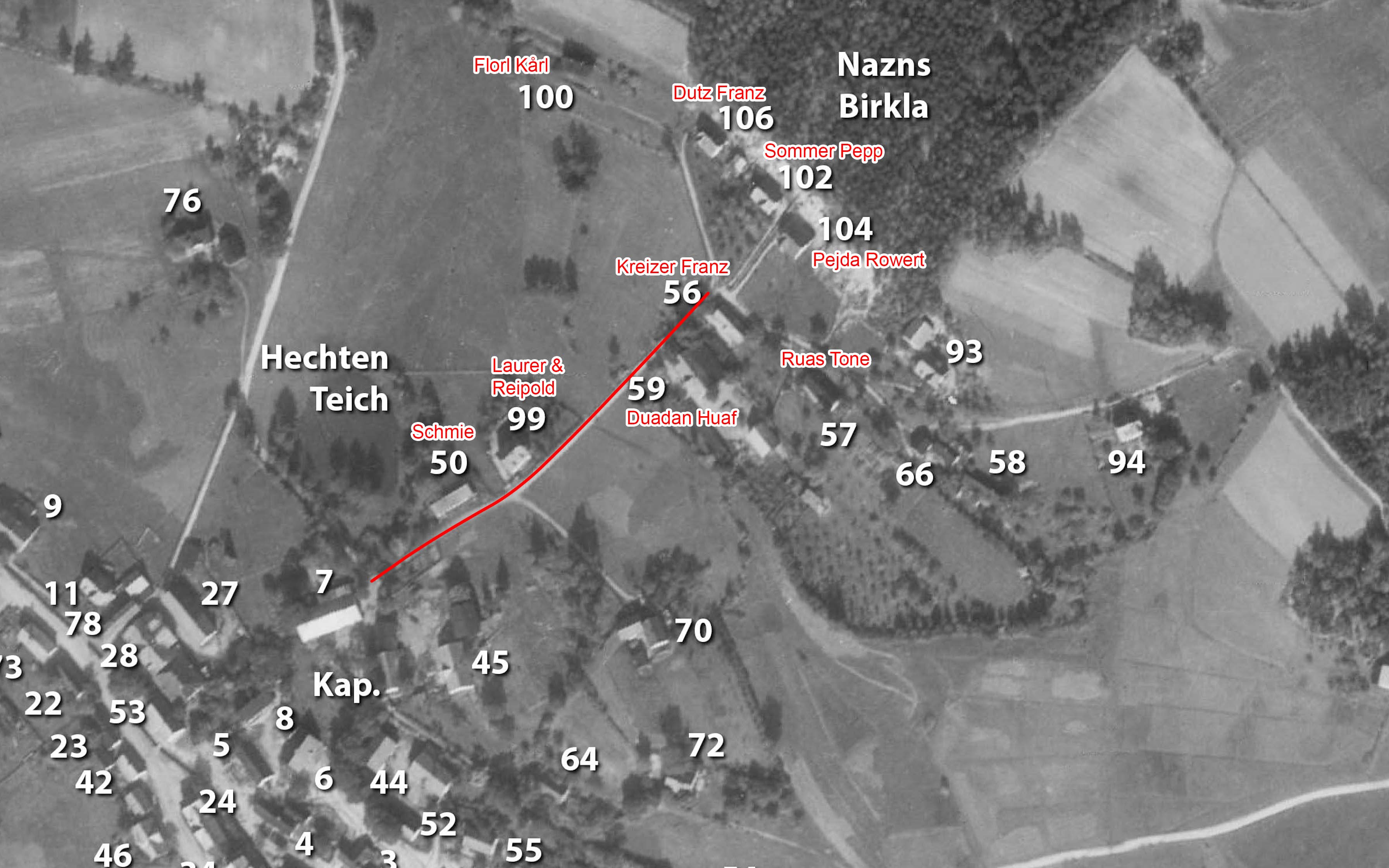 Weg in Richtung Neurohlau - zweites Teilstück